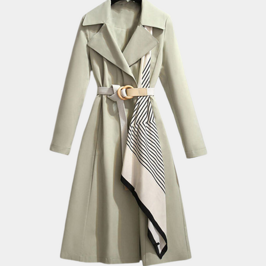 Aurembiaix - Modieuze dames trenchcoat met stijlvolle riem